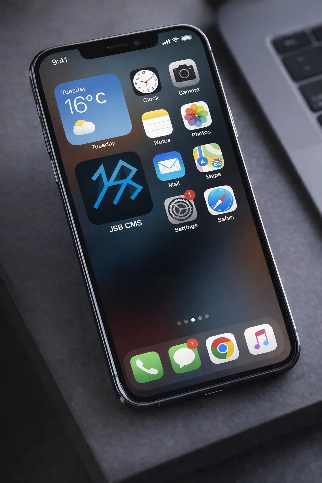 Custom web application dashboard